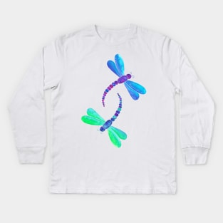 Dragonfly duo Kids Long Sleeve T-Shirt